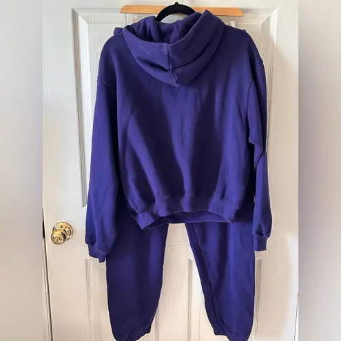 SKIMS Women Concord Purple Sweatshirt Sweatpant Set Top - Large | Bottoms - Med