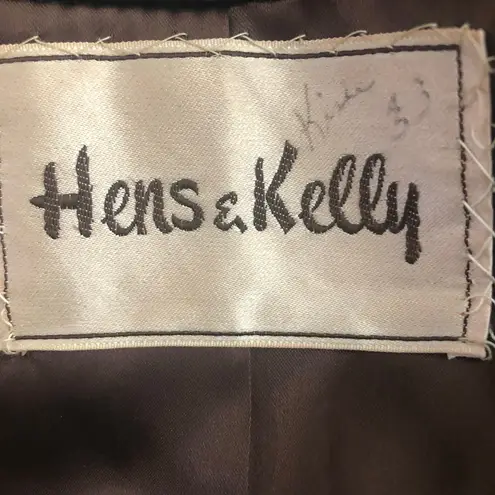 Hens & Kelly vintage 70s Jackie O Peacoat Faux Fur Double