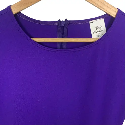 Body Wrappers Praise Dance Jumpsuit Size M Palazzo Pants Worship Purple Zip Back