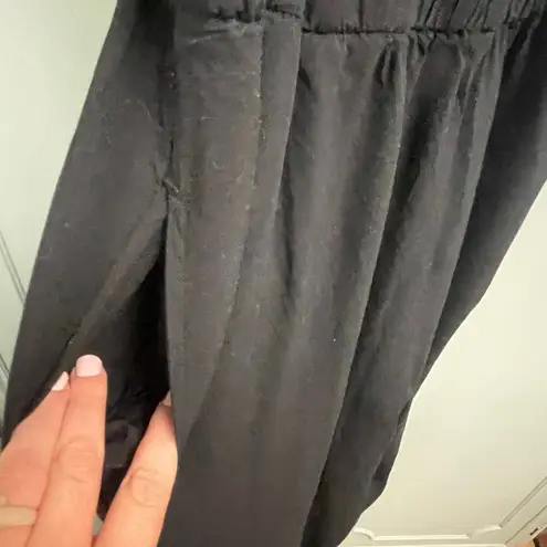 Swim Cacique 18/20 Black Buckle Jumpsuit Coverup Pool Beach Black Pockets Women