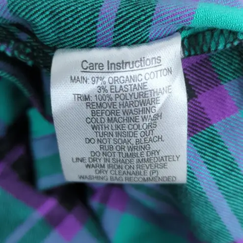 Dangerfield Grinning Tartan Zipper Dress US 4 Purple Size undefined