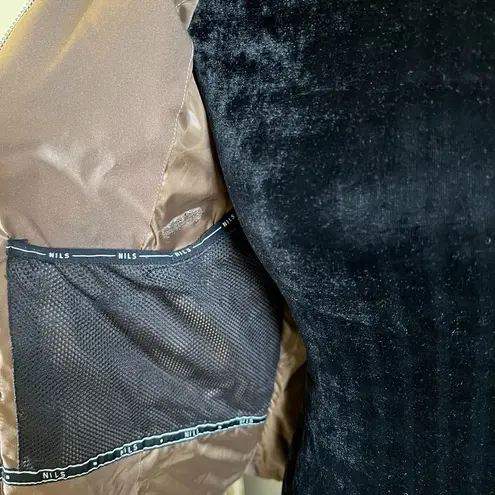 Nils Brown Belted Jacket with Faux Fur Hood Women's Size 6