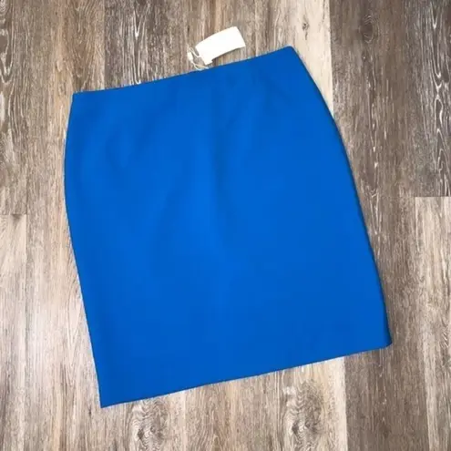 Hugo Boss BOSS  Solid Blue Pencil Skirt Size 14 NWT