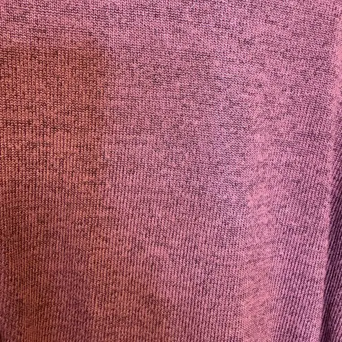 Pink Clover Purple Button Detail Knit Top Relaxed Minimalist Cozy Chic S