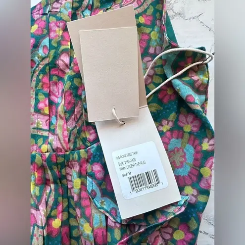 #31 NWT MOTHER Denim The Roam Free Tank in Under The Rug Green Size M