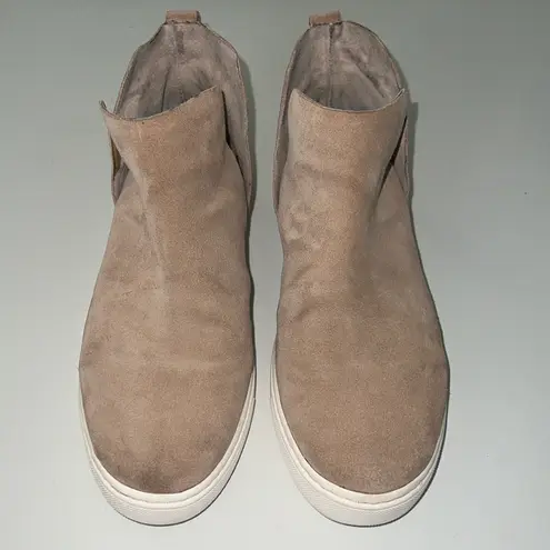 Birdies The Falcon High Top Sneakers Almond Milk Suede 8.5 Tan