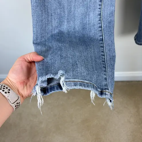 Judy Blue Straight Fit Jeans Denim Distressed Women's Size 30 or 11 Blue Relaxed