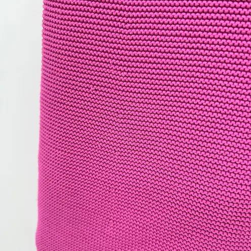 Amur Allegra crochet Floral Knit Midi pink pearl sleeveless pullover size large