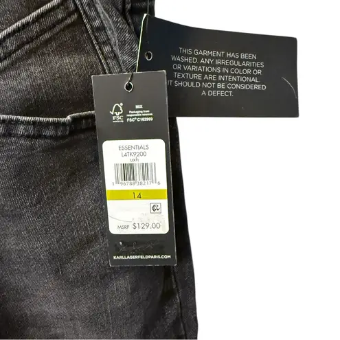 Karl Lagerfeld Paris High-Rise Button Front Jeans – Size 14