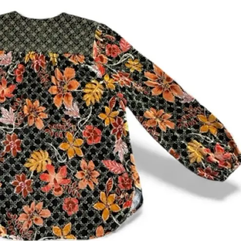 Johnny Was “Jasmoon” Flore Velvet Blouse NWT