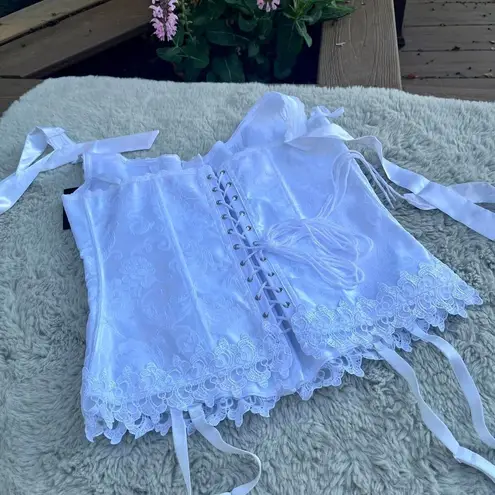 Frederick's of Hollywood NWT Women's White Corset