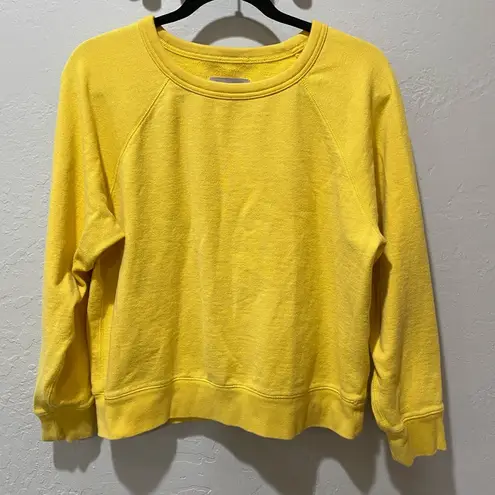 Everlane The Lightweight French Terry Crew Yellow Size L