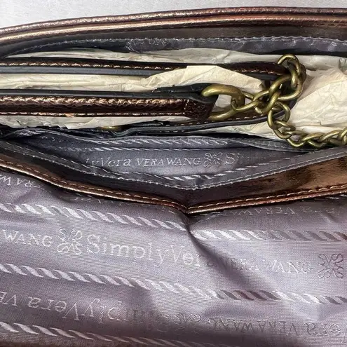 Simply Vera Metallic Bronze/Sequin Clutch/Shoulder Bag