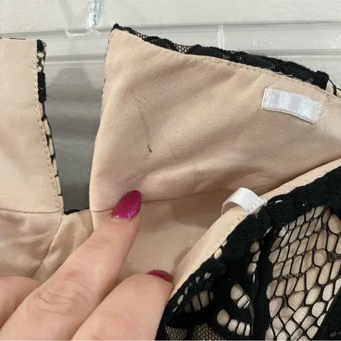 Jarlo London Jarlo Elsa Bandeau Lace Maxi Dress with Mesh Fishtail sz XXS