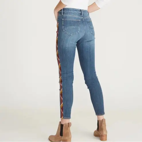 Driftwood  Jackie High Rise Skinny Rosie Santina Aztec Embroidered Jeans