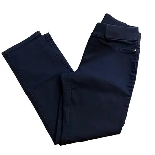JM Collection Women's Blue Stretch Fitted Pants Size 8