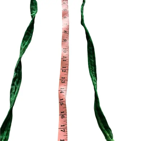 EUC Vintage Y2K Green Velvet Boho Style Beaded Shoulder Bag