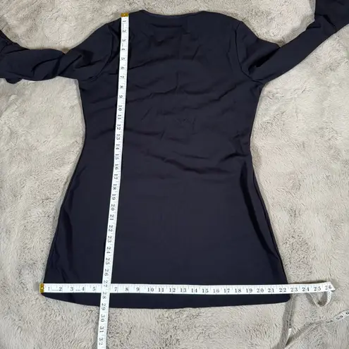 Estée Lauder Estee Lauder Mini Dress Bell Sleeve Long Sleeve Casual Navy Size S