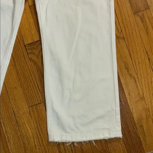 Glassons White Straight Leg Jeans High-Rise