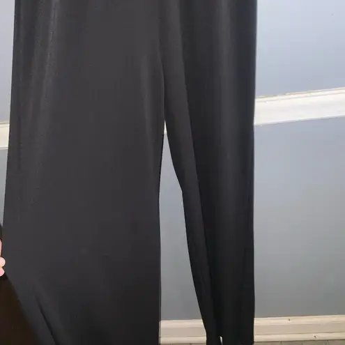 Karen Kane Black and White V-Neck Sleeveless Jumpsuit Small