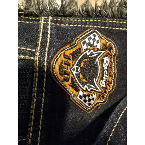 Harley Davidson Denim vest with patches Blue Size M