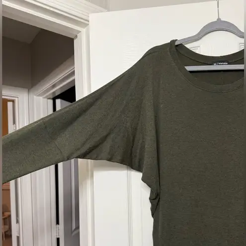 Wantable Hacci Dolman Top Olive XL Green