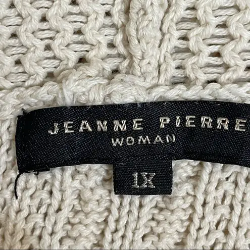 Jeanne pierre Women’s Cowl Neck Cable Knit Sweater