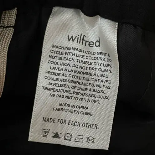 WILFRED Aritzia Alto Pants Size XS Black NEW High Waist Paper Bag Dress Pant