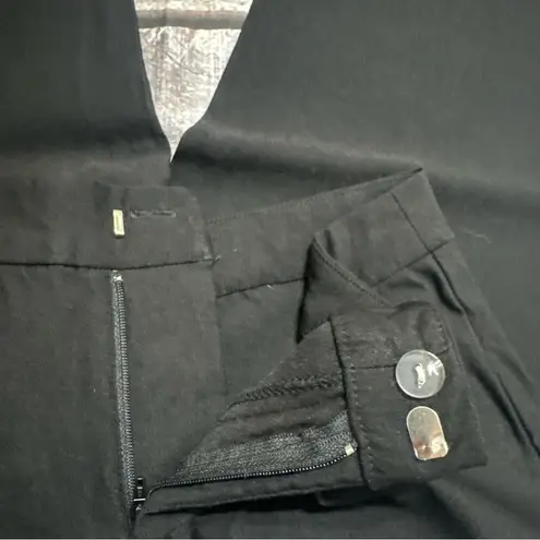 Roz & Ali Black Dress Pant with Leopard Accent