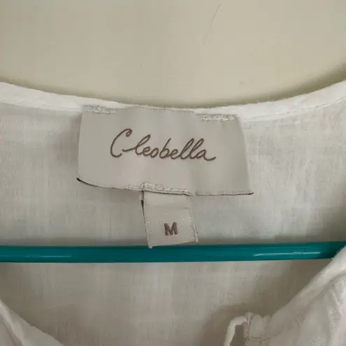 Cleobella  white Maxi Dress with Button Detail