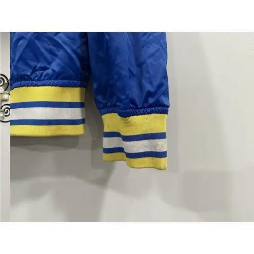 Pro Standard Warriors Satin Jacket Large L FLAW AS IS Blue