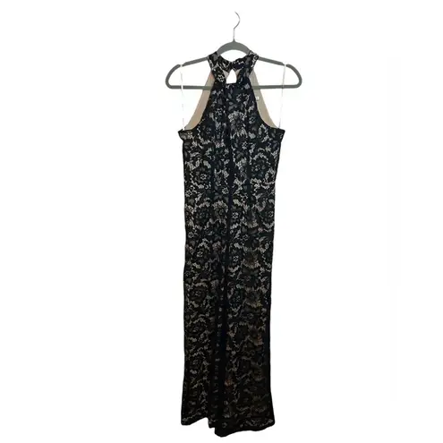 Julia Jordan High Neck Floral Lace Jumpsuit