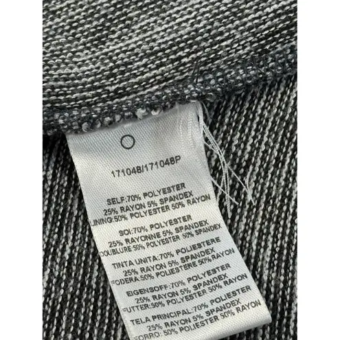 Dolan Left Coast Collection Dress Fit and Flare Long Sleeve Striped S Gray