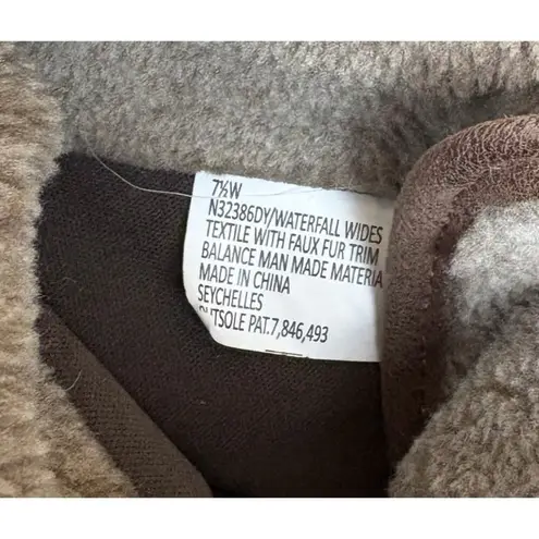 Anthropologie  Seychelles Fold Down Faux Fur Lined Combat Boot Taupe 7.5 Wide