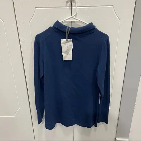 NWT Magnolia Grace Blue Knit Turtle Neck Sweater