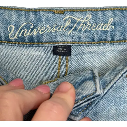 Universal Threads Universal Thread 90's Women's Jeans High Rise Straight‎ Leg Denim Light Blue 30