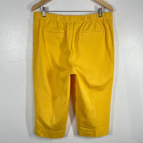 Isaac Mizrahi Capri 19' Pants Elastic Waist Pull On Yellow Size 14T Summer Chic - Image 3