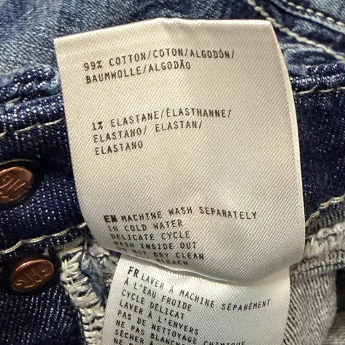 Miss Me  Boot Cut Jeans Mid Rise Size 30 Short Distressed Denim Embellished