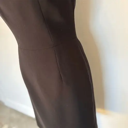 Elie Tahari Vintage Tahari Black Sleeveless Shift Dress Size 6 Knee Length Career wear