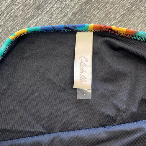 Cleobella Colorful Abstract Bikini Bottom. Size L