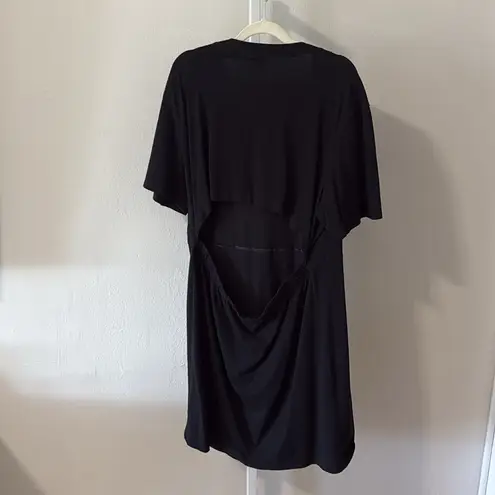 Melrose and Market Black Boxy Short Sleeve 100% Cotton T-Shirt size large