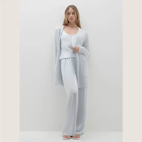 NakedCashmere Tory Cashmere Open Cardigan Cloud Blue Size L