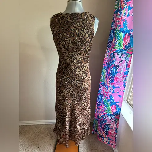 Studio One Vintage Leopard Print Maxi Dress With Cropped Jacket