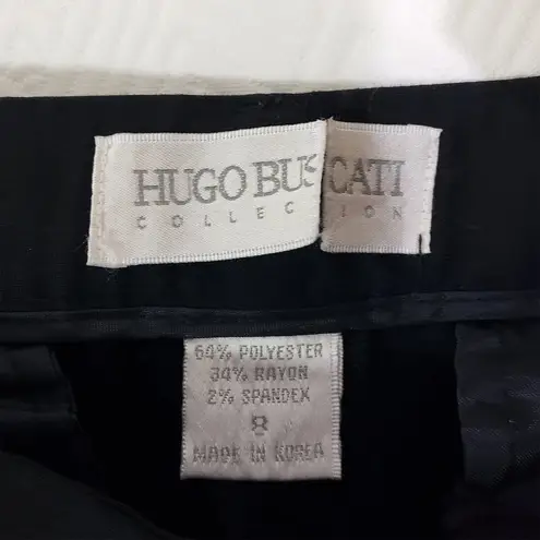 Hugo Buscati COLLECTION Size 8 Black Straight Leg, Dress, Work Pants