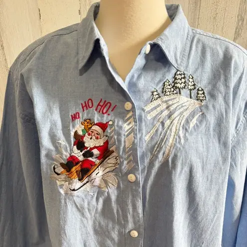 Vintage Santa Button