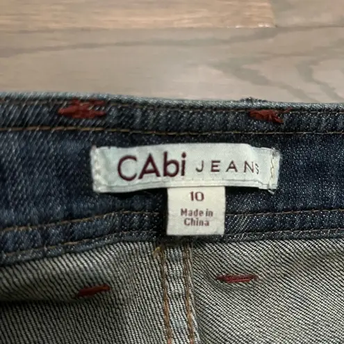 CAbi  Jeans Style #178R Blue Stretch Denim. Size 10. Excellent condition!