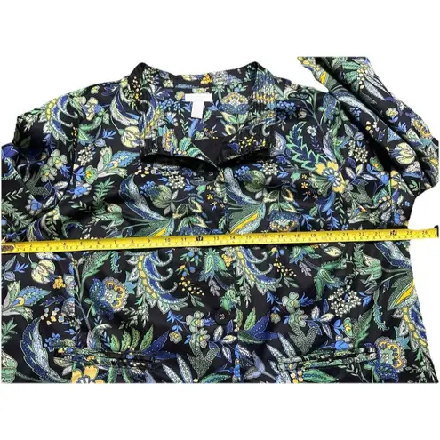 Charter Club Paisley Blazer Womens 2X Botanical Garden Floral Business Causal