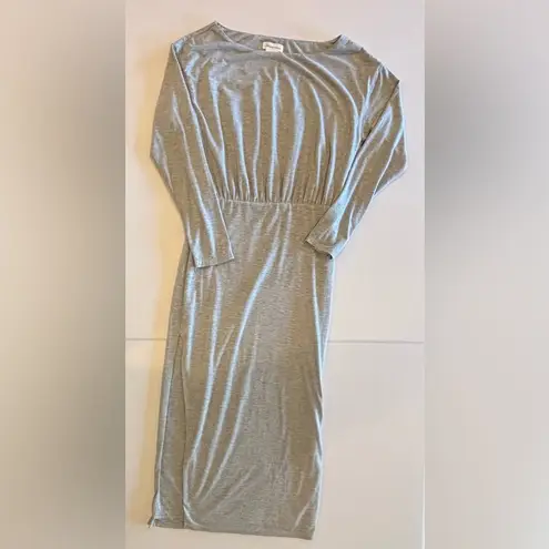 Lovers + Friends  Grey‎ Long Sleeve Bodycon Women’s Dress with Slit Size Small