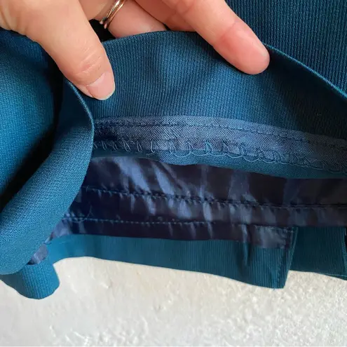 Pendleton Vintage Turquoise Pencil Skirt EVC - with pockets! Size 10