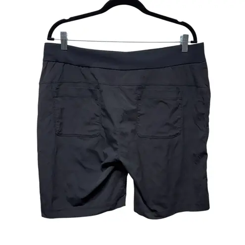 Athleta  Trekkie Bermuda 2.0 Shorts Women‎ Sz 14 Black Hiking Outdoors Nylon